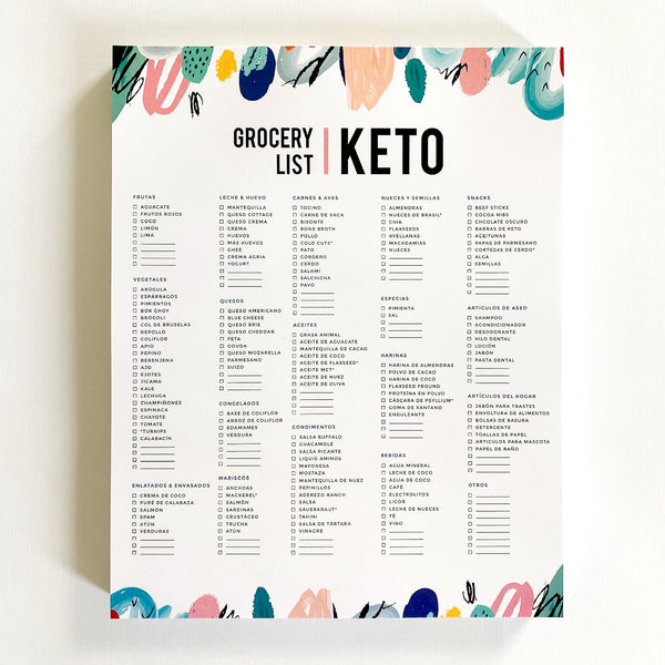 Lista de Súper Keto